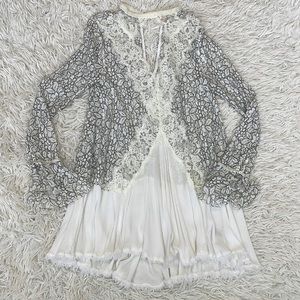 Free People Tell Tale Lace Dress Size XS